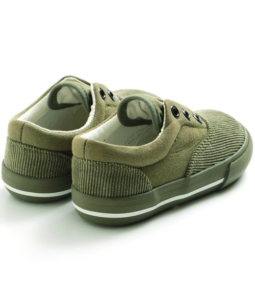 apres les cours（アプレレクール）の「ベビー異素材切替シューズ（スニーカー・キッズ・ブラック/カーキ/キナリ/ブラウン・15 /13/14）」の12枚目の写真