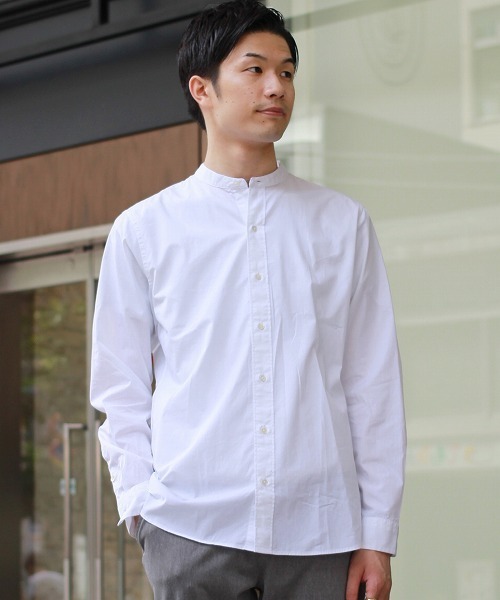 417 EDIFICE（フォーワンセブンエディフィス）の「◇ブロードバンドカラーシャツ（シャツ/ブラウス・メンズ・ブラック/ホワイト/ネイビー・SMALL/LARGE/MEDIUM）」の2枚目の写真