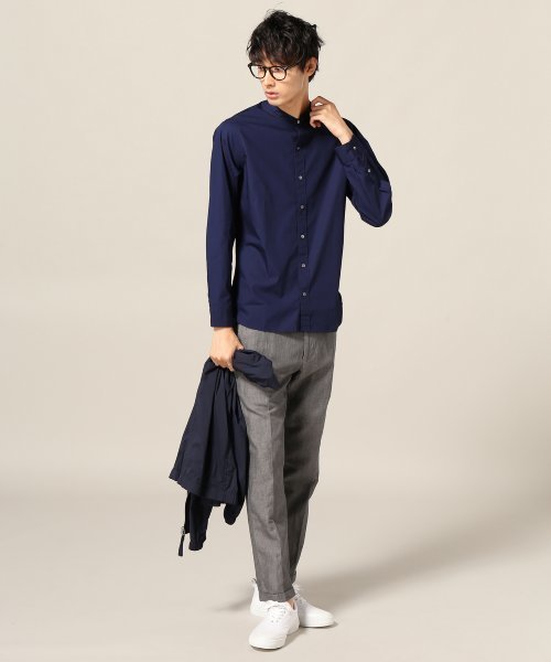 417 EDIFICE（フォーワンセブンエディフィス）の「◇ブロードバンドカラーシャツ（シャツ/ブラウス・メンズ・ブラック/ホワイト/ネイビー・SMALL/LARGE/MEDIUM）」の6枚目の写真