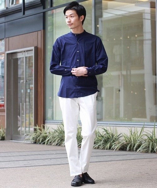 417 EDIFICE（フォーワンセブンエディフィス）の「◇ブロードバンドカラーシャツ（シャツ/ブラウス・メンズ・ブラック/ホワイト/ネイビー・SMALL/LARGE/MEDIUM）」の16枚目の写真