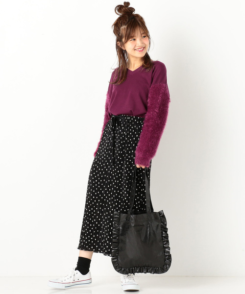 archives（アルシーヴ）の「袖ファープルオーバー（ニット/セーター・レディース・オフホワイト/パープル/グレー/ブラック/ラベンダー・MEDIUM）」の12枚目の写真