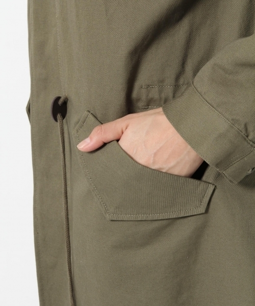 laboratory work(ラボラトリーワーク)の「ラクーンファー付きモッズコート(モッズコート・レディース・カーキ・MEDIUM)」の12枚目の写真