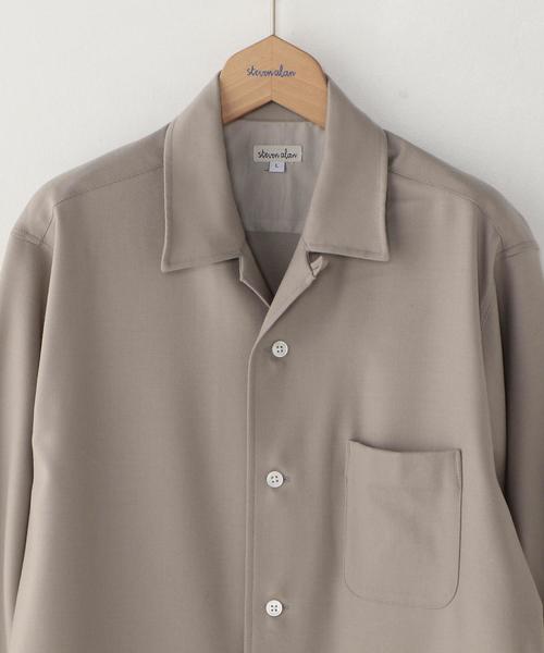 Steven Alan（スティーブンアラン）の「＜Steven Alan＞ WL SXNY OPEN COLLAR SHIRT/ｼｬﾂ（シャツ/ブラウス・メンズ・ダークブラウン/オレンジ系その他/ナチュラル・X-LARGE/MEDIUM/SMALL/LARGE）」の8枚目の写真