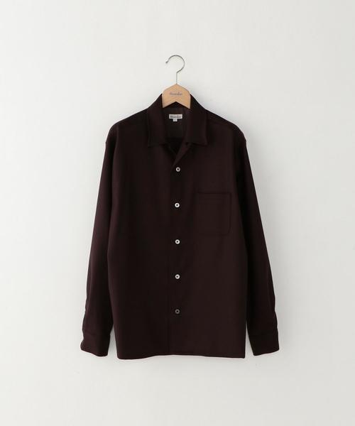 Steven Alan（スティーブンアラン）の「＜Steven Alan＞ WL SXNY OPEN COLLAR SHIRT/ｼｬﾂ（シャツ/ブラウス・メンズ・ダークブラウン/オレンジ系その他/ナチュラル・X-LARGE/MEDIUM/SMALL/LARGE）」の4枚目の写真