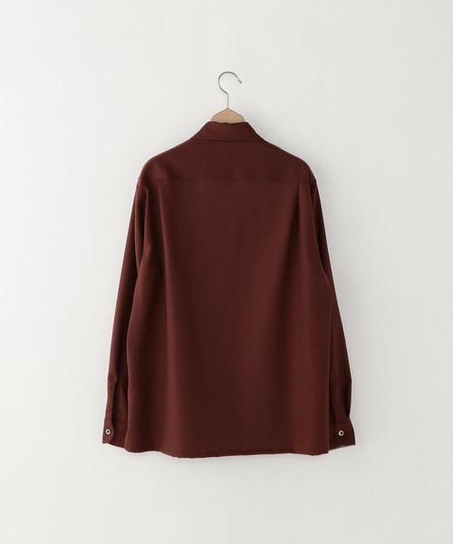 Steven Alan（スティーブンアラン）の「＜Steven Alan＞ WL SXNY OPEN COLLAR SHIRT/ｼｬﾂ（シャツ/ブラウス・メンズ・ダークブラウン/オレンジ系その他/ナチュラル・X-LARGE/MEDIUM/SMALL/LARGE）」の7枚目の写真