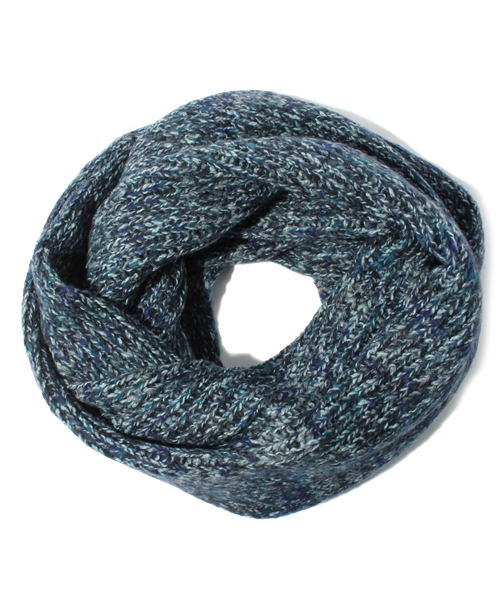 coen（コーエン）の「ミックスニットスヌード（ストール/ショール・レディース・オレンジ/ブラウン/イエロー/ケリー/ネイビー/ホワイト/レッド・フリー）」の5枚目の写真