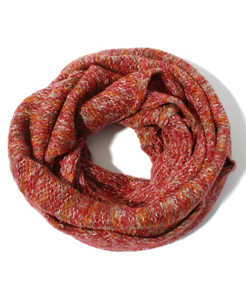 coen（コーエン）の「ミックスニットスヌード（ストール/ショール・レディース・オレンジ/ブラウン/イエロー/ケリー/ネイビー/ホワイト/レッド・フリー）」の6枚目の写真