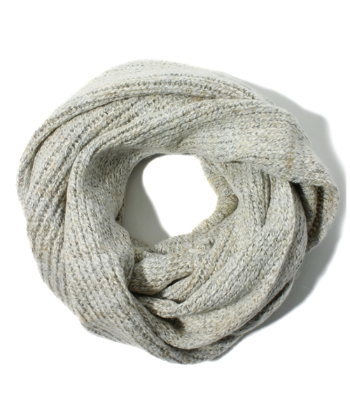 coen（コーエン）の「ミックスニットスヌード（ストール/ショール・レディース・オレンジ/ブラウン/イエロー/ケリー/ネイビー/ホワイト/レッド・フリー）」の2枚目の写真