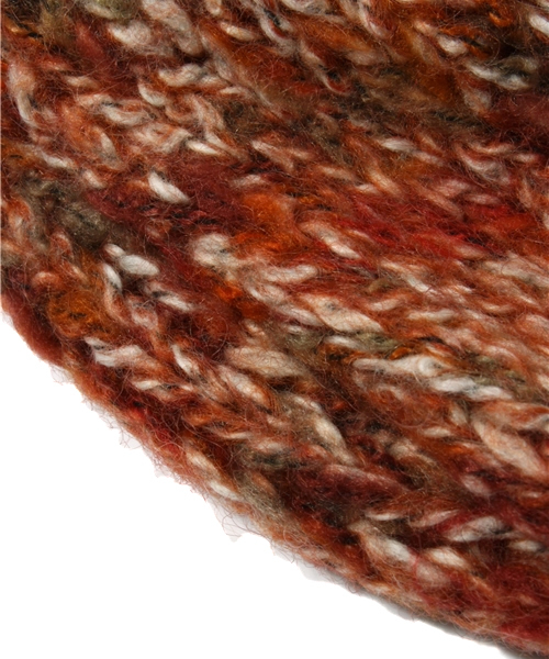 coen（コーエン）の「ミックスニットスヌード（ストール/ショール・レディース・オレンジ/ブラウン/イエロー/ケリー/ネイビー/ホワイト/レッド・フリー）」の9枚目の写真