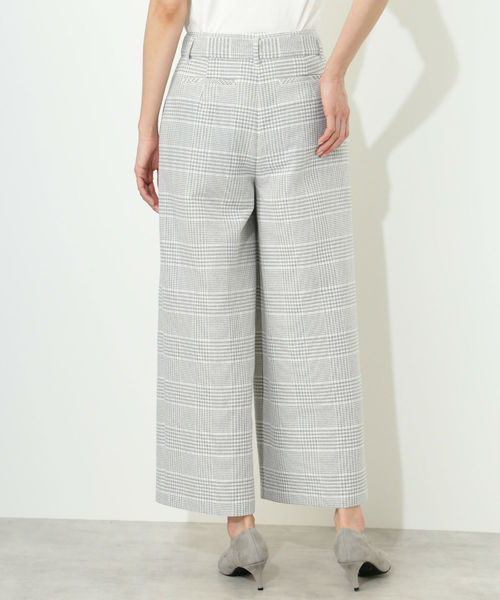 NATURAL BEAUTY BASIC（ナチュラルビューティーベーシック）の「◆カラミチェックワイドパンツ（その他パンツ・レディース・ブラック系その他/グレー系その他・X-SMALL/MEDIUM/SMALL）」の4枚目の写真