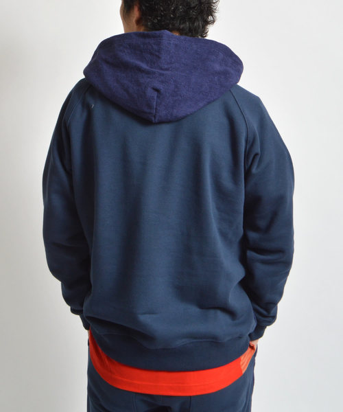 THING FABRICS（シングファブリックス）の「tHING FABRICS/シングファブリックス Switching CORDURA Zip Hoodie (Short Pile)（パーカー・メンズ・ブラック/ネイビー・M/L）」の21枚目の写真