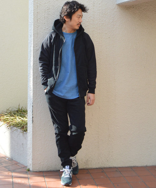 THING FABRICS（シングファブリックス）の「tHING FABRICS/シングファブリックス Switching CORDURA Zip Hoodie (Short Pile)（パーカー・メンズ・ブラック/ネイビー・M/L）」の15枚目の写真