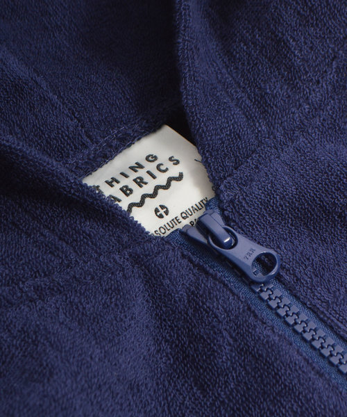 THING FABRICS（シングファブリックス）の「tHING FABRICS/シングファブリックス Switching CORDURA Zip Hoodie (Short Pile)（パーカー・メンズ・ブラック/ネイビー・M/L）」の8枚目の写真