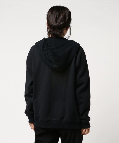 THING FABRICS（シングファブリックス）の「tHING FABRICS/シングファブリックス Switching CORDURA Zip Hoodie (Short Pile)（パーカー・メンズ・ブラック/ネイビー・M/L）」の6枚目の写真