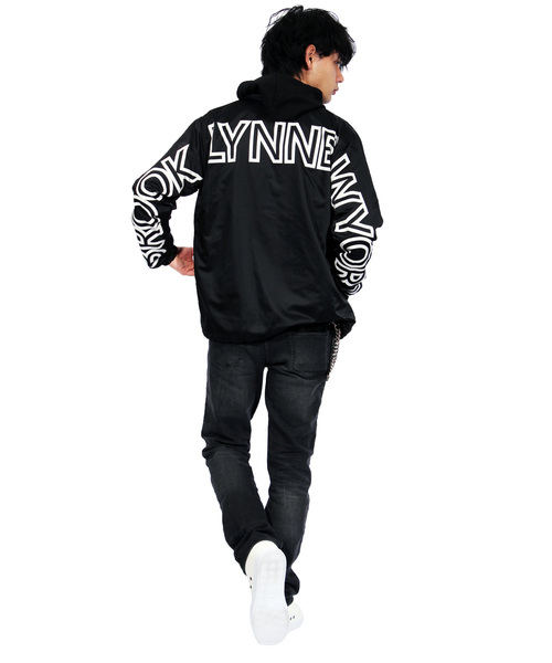 ８(eight)（エイト）の「ロゴ コーチジャケット ナイロンジャケット （ナイロンジャケット・メンズ・ブラック/カーキ・LARGE/MEDIUM）」の3枚目の写真