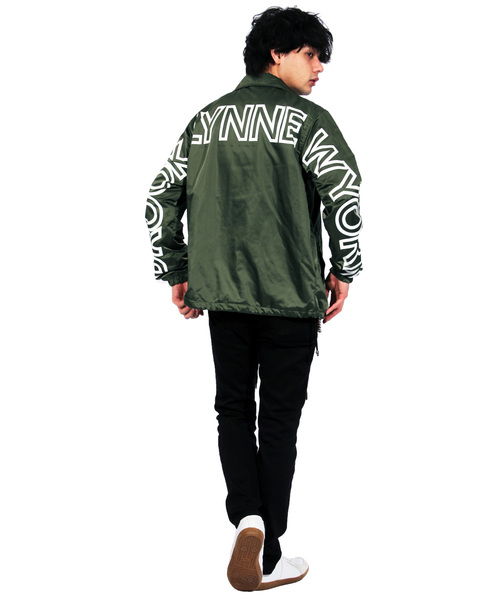 ８(eight)（エイト）の「ロゴ コーチジャケット ナイロンジャケット （ナイロンジャケット・メンズ・ブラック/カーキ・LARGE/MEDIUM）」の4枚目の写真