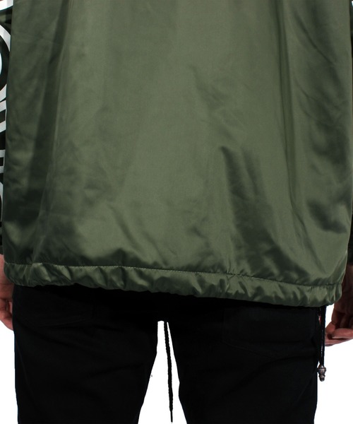 ８(eight)（エイト）の「ロゴ コーチジャケット ナイロンジャケット （ナイロンジャケット・メンズ・ブラック/カーキ・LARGE/MEDIUM）」の17枚目の写真