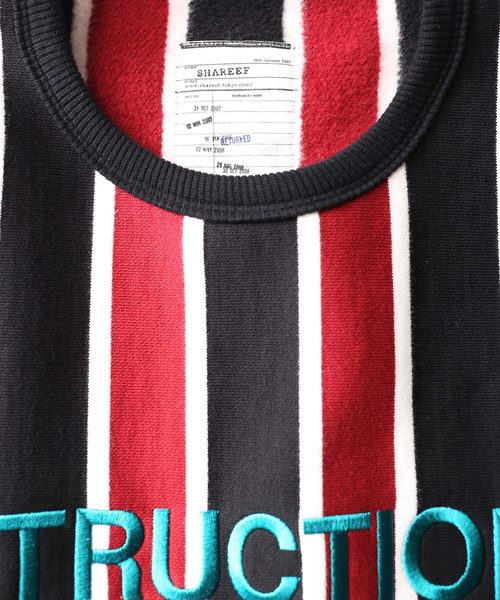 SHAREEF（シャリーフ）の「STRIPE L/S SWEAT（スウェット）」 - WEAR