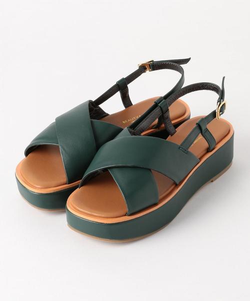 UNITED ARROWS クロス バックベルト サンダル ビッグクロス バックストラップ サンダル