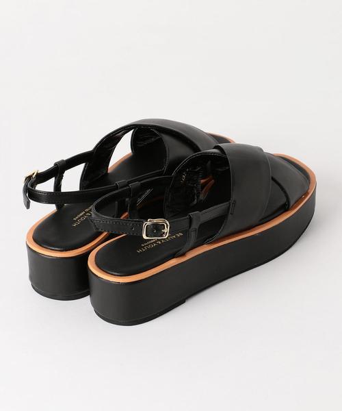 BEAUTY&YOUTH UNITED ARROWS（ビューティーアンドユースユナイテッドアローズ）の「BY クロスバックストラップサンダル（サンダル・レディース・ダークグリーン/ブラック・37h/36h/38/36/35h/37）」の6枚目の写真