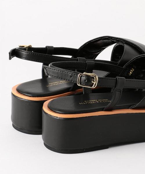 BEAUTY&YOUTH UNITED ARROWS（ビューティーアンドユースユナイテッドアローズ）の「BY クロスバックストラップサンダル（サンダル・レディース・ダークグリーン/ブラック・37h/36h/38/36/35h/37）」の4枚目の写真