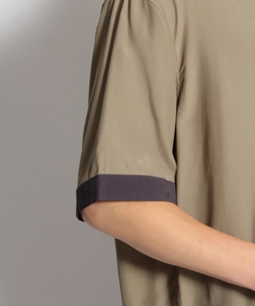 niko and...（ニコアンド）の「バイカラーオープンカラーシャツ（シャツ/ブラウス・メンズ・ネイビー/オレンジ/カーキ・MEDIUM/LARGE）」の17枚目の写真