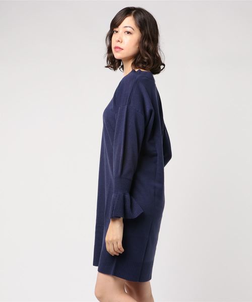 GeeRA（ジーラ）の「機能付！ふんわりタッチワンピース（ワンピース・レディース・ネイビー/グリーン/ピンク/ブラック・XX-LARGE/SMALL/MEDIUM/LARGE/X-LARGE）」の5枚目の写真