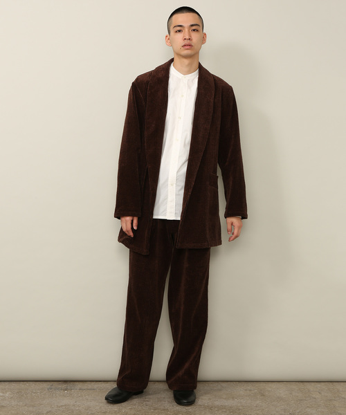 ADAM ET ROPE'(アダムエロペ)の「【福田織物×ADAM ET ROPE'】先染めコールワイドパンツ(その他パンツ・メンズ・ダークブラウン・S/M/L)」の2枚目の写真