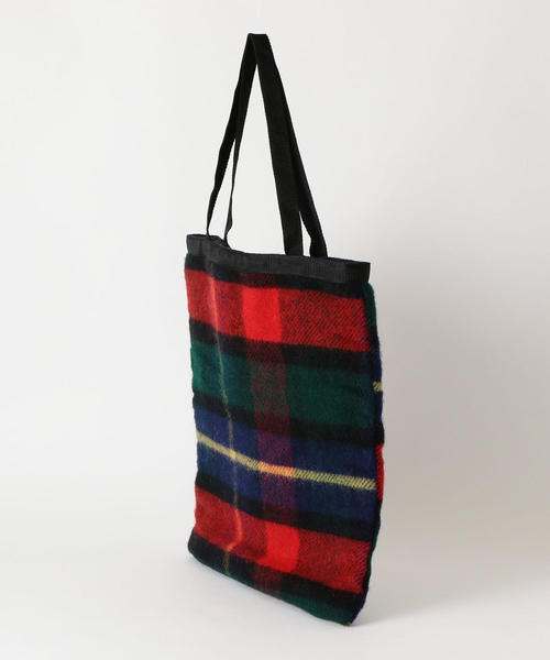 TWEED MILL（ツイードミル）の「[ツイードミル] SC TWEEDMILL TARTAN トート ◆（トートバッグ・メンズ・ネイビー/レッド・FREE）」の4枚目の写真
