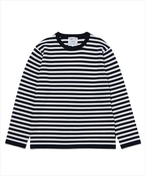 agnes b.（アニエスベー）の「【agnes b. pour ADAM ET ROPE' 】PULL TS (BOADER)（ニット/セーター・レディース・ブラック/ネイビー・SMALL）」の15枚目の写真