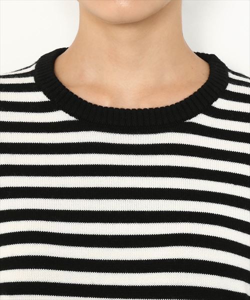 agnes b.（アニエスベー）の「【agnes b. pour ADAM ET ROPE' 】PULL TS (BOADER)（ニット/セーター・レディース・ブラック/ネイビー・SMALL）」の10枚目の写真