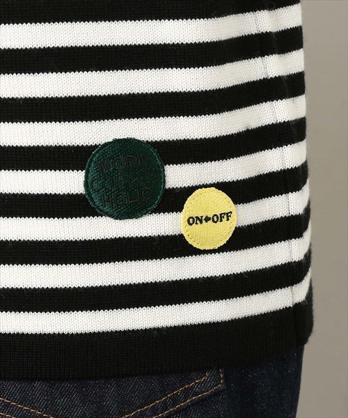 agnes b.（アニエスベー）の「【agnes b. pour ADAM ET ROPE' 】PULL TS (BOADER)（ニット/セーター・レディース・ブラック/ネイビー・SMALL）」の9枚目の写真