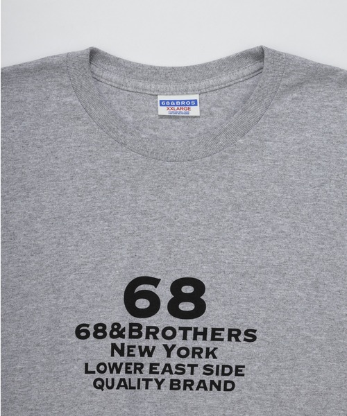 68&brothers(シックスティエイトアンドブラザーズ)の「68&BROTHERS シックスティーエイトアンドブラザーズ / "QB" L/S Tee(Tシャツ/カットソー・メンズ・ホワイト/ブラック/ヘザーグレー/ネイビー・MEDIUM/LARGE/X-LARGE/XX-LARGE)」の9枚目の写真