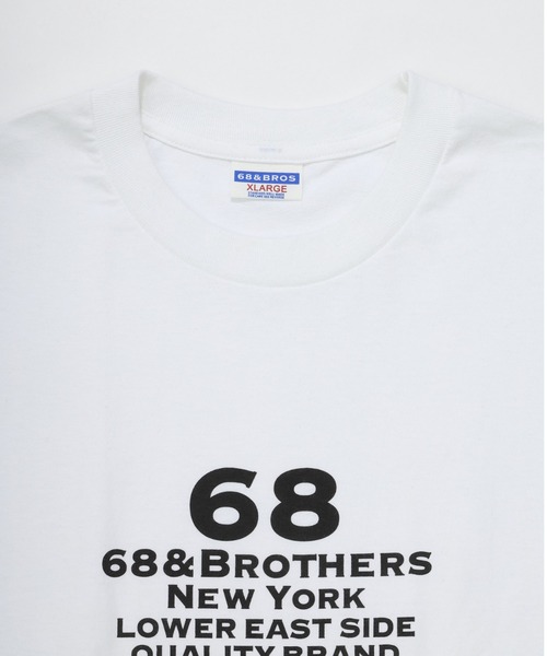 68&brothers(シックスティエイトアンドブラザーズ)の「68&BROTHERS シックスティーエイトアンドブラザーズ / "QB" L/S Tee(Tシャツ/カットソー・メンズ・ホワイト/ブラック/ヘザーグレー/ネイビー・MEDIUM/LARGE/X-LARGE/XX-LARGE)」の16枚目の写真