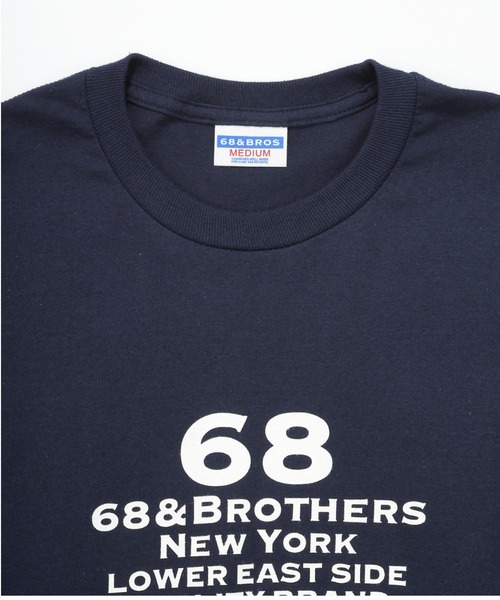 68&brothers(シックスティエイトアンドブラザーズ)の「68&BROTHERS シックスティーエイトアンドブラザーズ / "QB" L/S Tee(Tシャツ/カットソー・メンズ・ホワイト/ブラック/ヘザーグレー/ネイビー・MEDIUM/LARGE/X-LARGE/XX-LARGE)」の11枚目の写真