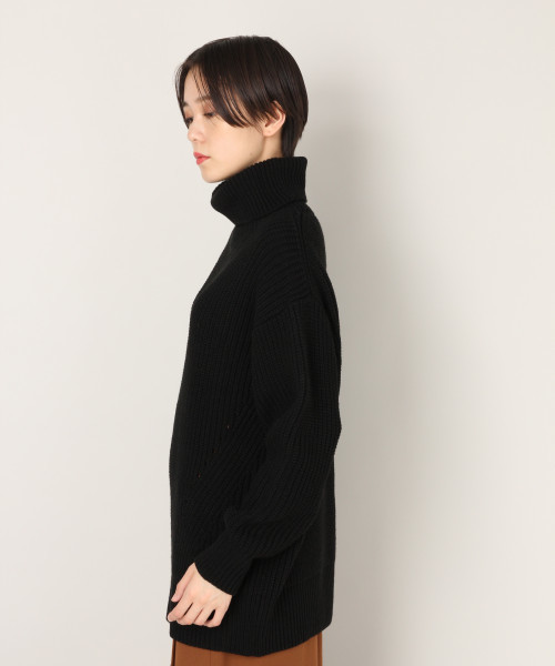 LOWRYS FARM（ローリーズファーム）の「アゼタートルチュニック　818844（ニット/セーター・レディース・ブラック/ベージュ/パープル/アイボリー・FREE）」の7枚目の写真