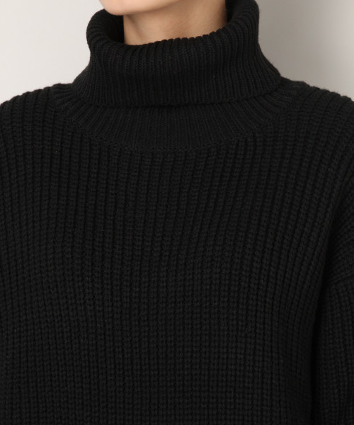 LOWRYS FARM（ローリーズファーム）の「アゼタートルチュニック　818844（ニット/セーター・レディース・ブラック/ベージュ/パープル/アイボリー・FREE）」の9枚目の写真