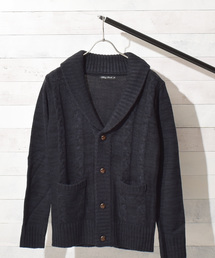 Bling Leads（ブリングリーズ）の「【Bk】【Bling Leads】ニットショールカーデ（カーディガン/ボレロ）」