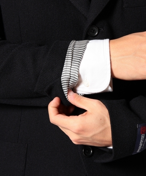 UNITED ARROWS（ユナイテッドアローズ）の「UA ウールメッシュ3Bジャケット（テーラードジャケット・メンズ・ブラック/ネイビー・42/44/46/48/50）」の10枚目の写真