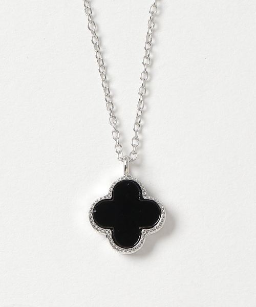 BOBISSH（ボビッシュ）の「【MK】クローバー モチーフネックレス（ネックレス・レディース・シルバー/ゴールド/シルバー系その他/ゴールド系その他・FREE）」の2枚目の写真