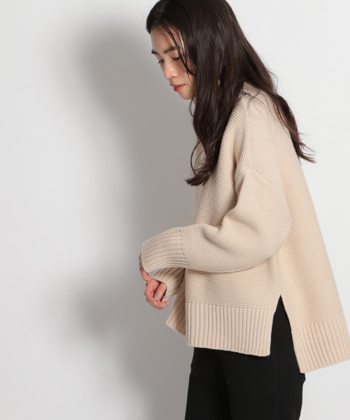 最安値正規品販売 の セール And And ニコアンド のファッション Niko ニット セーター トップス ガーターハイネックプルオーバー ニット セーター