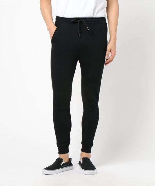 WEGO（ウィゴー）の「WEGO/裏毛ラインジョガーパンツ（スウェットパンツ・メンズ・ブラック/杢グレー・SMALL/MEDIUM/LARGE）」の14枚目の写真