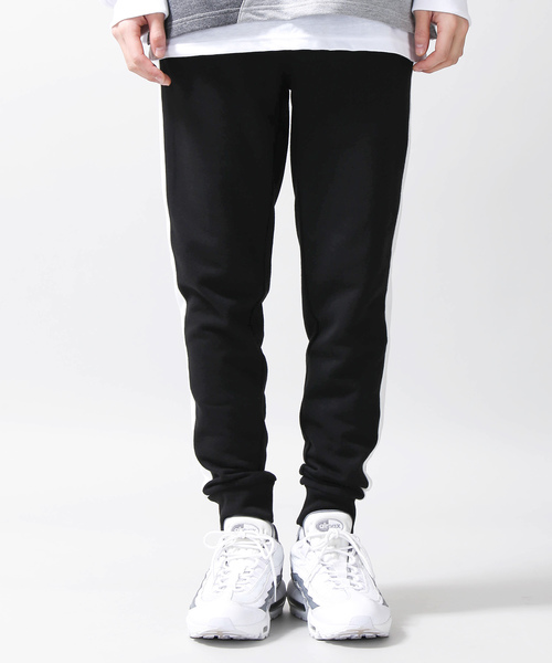 WEGO（ウィゴー）の「WEGO/裏毛ラインジョガーパンツ（スウェットパンツ・メンズ・ブラック/杢グレー・SMALL/MEDIUM/LARGE）」の11枚目の写真