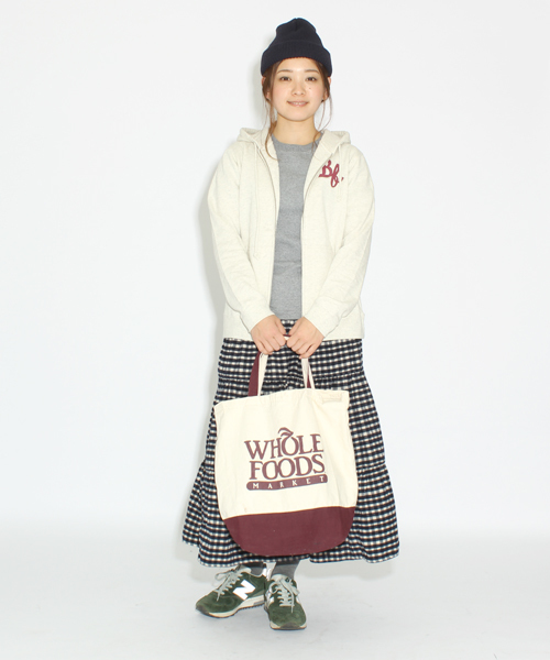 BEAMS BOY(ビームスボーイ)の「□BEAMS BOY / プリント ネル ティアード スカート**(スカート・レディース・ブラック/ベージュ/ブラウン/ダークブラウン/グリーン/インディゴブルー/ネイビー・ONE SIZE)」の21枚目の写真