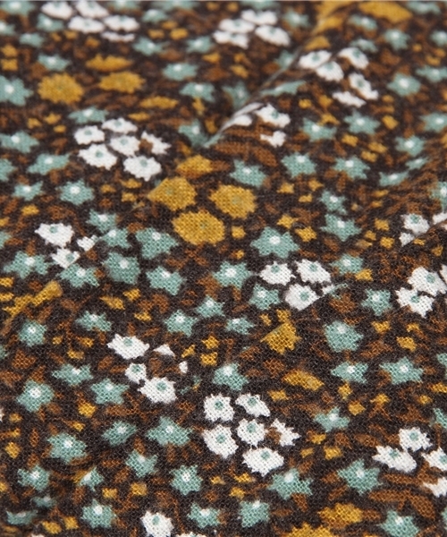 BEAMS BOY(ビームスボーイ)の「□BEAMS BOY / プリント ネル ティアード スカート**(スカート・レディース・ブラック/ベージュ/ブラウン/ダークブラウン/グリーン/インディゴブルー/ネイビー・ONE SIZE)」の17枚目の写真