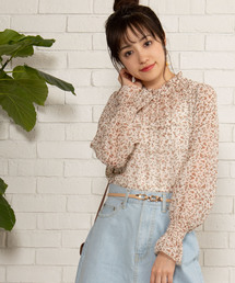 WEGO | WEGO/スタンドフリルネックブラウス(シャツ/ブラウス)