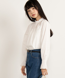 WEGO | WEGO/スタンドフリルネックブラウス(シャツ/ブラウス)
