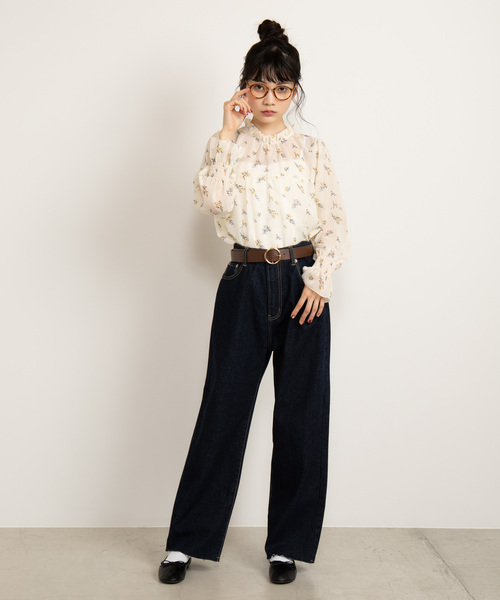 WEGO（ウィゴー）の「WEGO/スタンドフリルネックブラウス（シャツ/ブラウス・レディース・オフホワイト/その他1/その他2/ドット/その他3/その他4・FREE）」の16枚目の写真