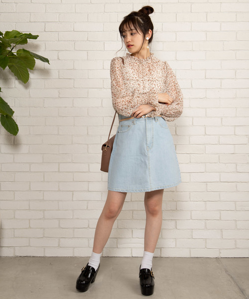 WEGO（ウィゴー）の「WEGO/スタンドフリルネックブラウス（シャツ/ブラウス・レディース・オフホワイト/その他1/その他2/ドット/その他3/その他4・FREE）」の20枚目の写真