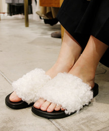 CHIARA キアラ / FAUX FUR MONGOLIA エコファー もこもこサンダル / CH10326-MON